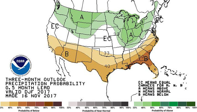 CATCH THE BUZZ – December through February Weather Outlook ‘Heavily Influenced’ by La Nina.