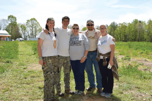 A few friends and family stopped in to pick up a couple of packages and help get the hives ready for installation.