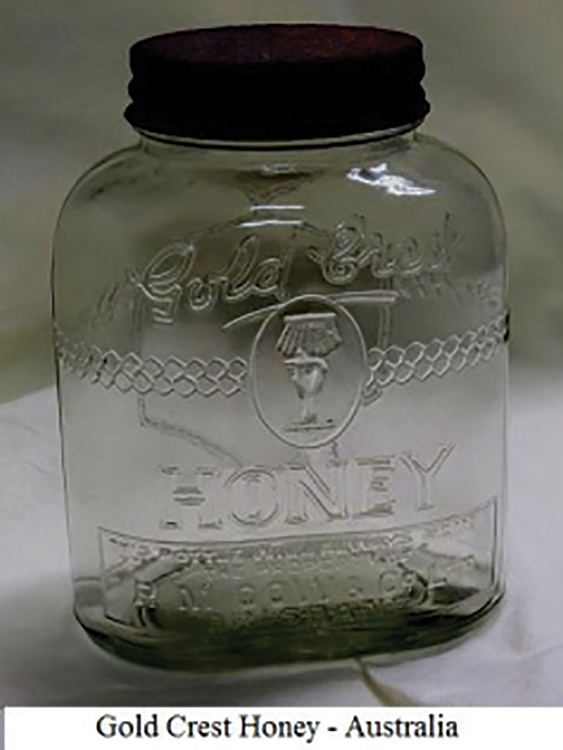 Jars Bee Culture - Antique Glass Honey Jars Jars Bee Culture - Antique Glass Honey Jars