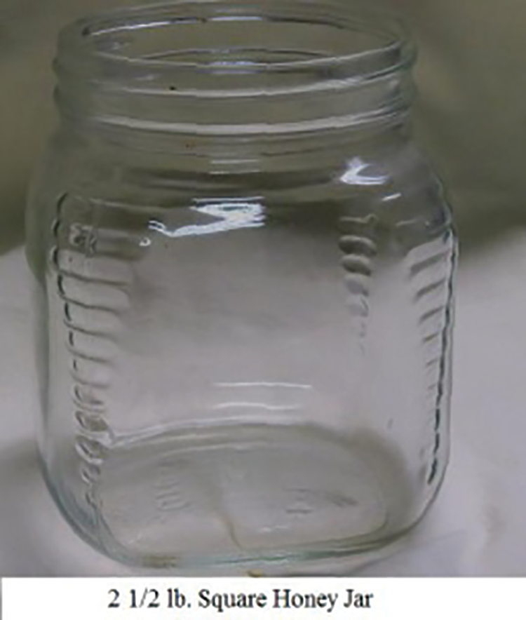 Ø 1 lb. QUEENLINE Glass Bottle INCLUDES White Metal Lids, 24 pk. - Dogwood  Ridge Bees