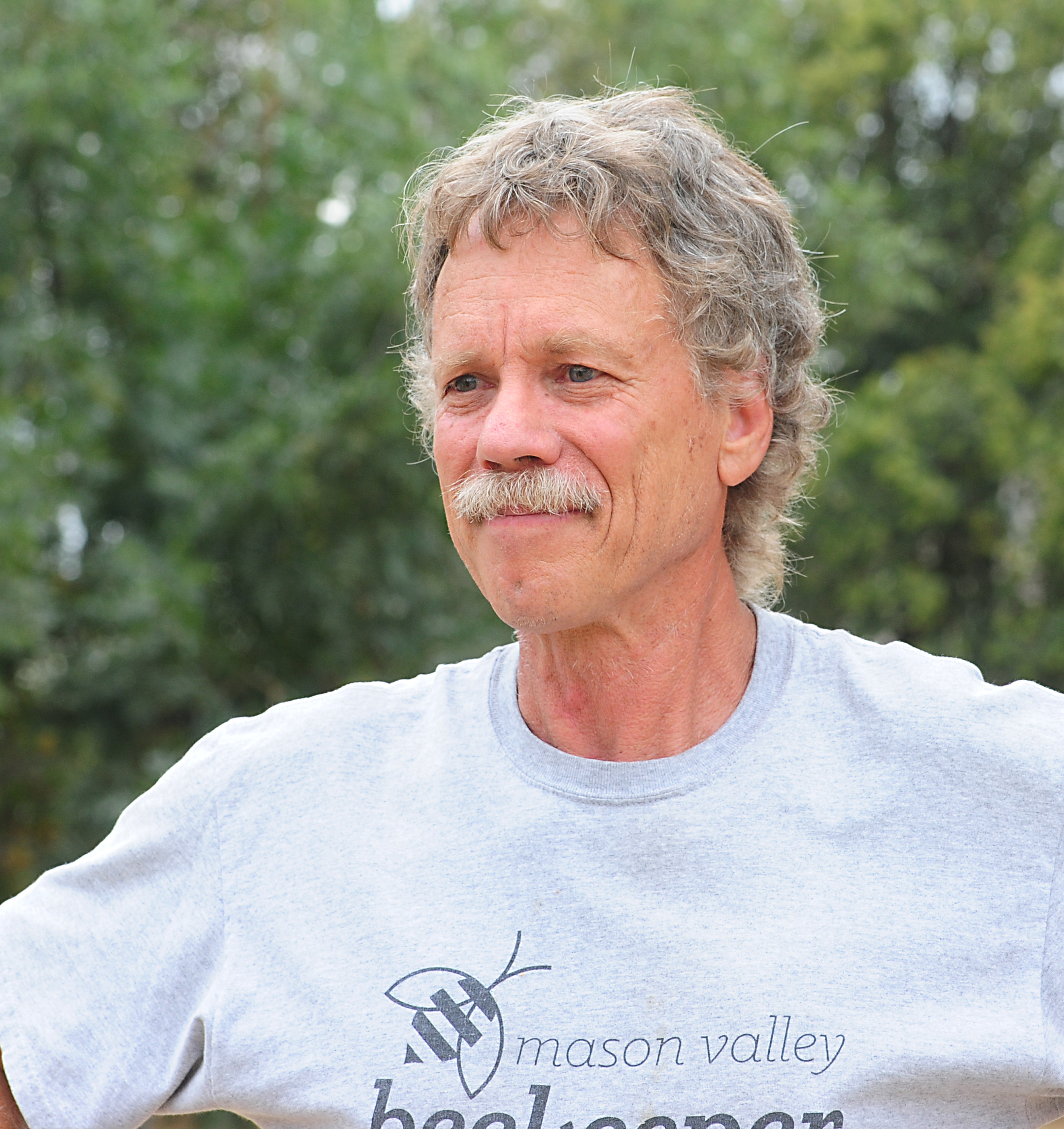 Randy Oliver of Grass Valley, owner of ScientificBeekeeping.com, shown here in the UC Davis apiary, said 